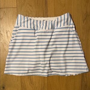 Renwick Striped Skort in Blue and White Stripes